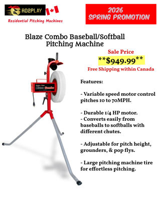 Picture of Blaze Combo Heavy Duty Pitching Machine (Out of Stock)