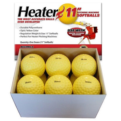 Picture of Heater 11 Inch Pitching Machine Softballs (1 Dozen)